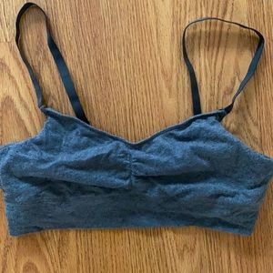 Aerie Sz LARGE Grey Bralette